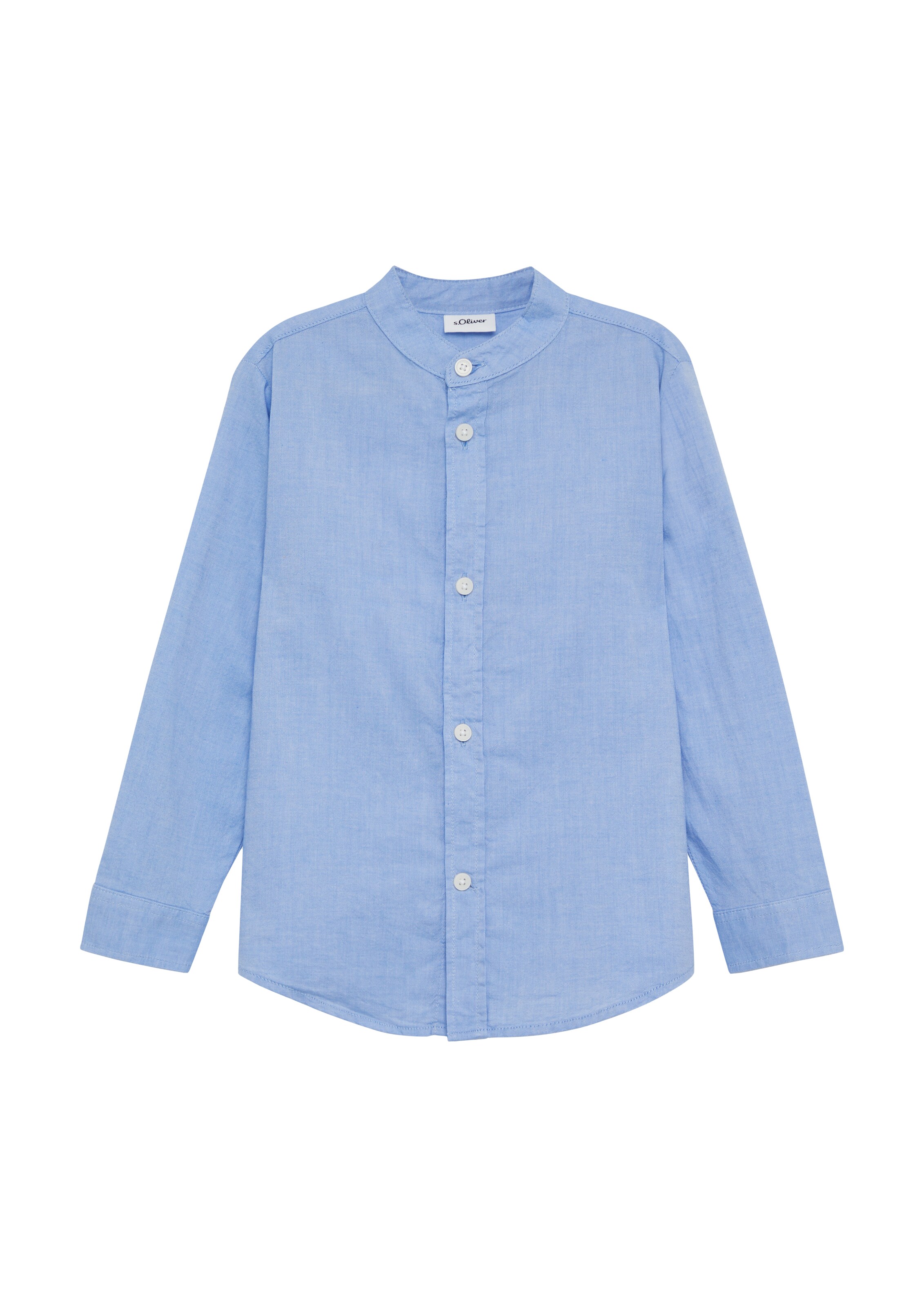 s.Oliver Slim Fit Hemd in Blau: Vorderseite
