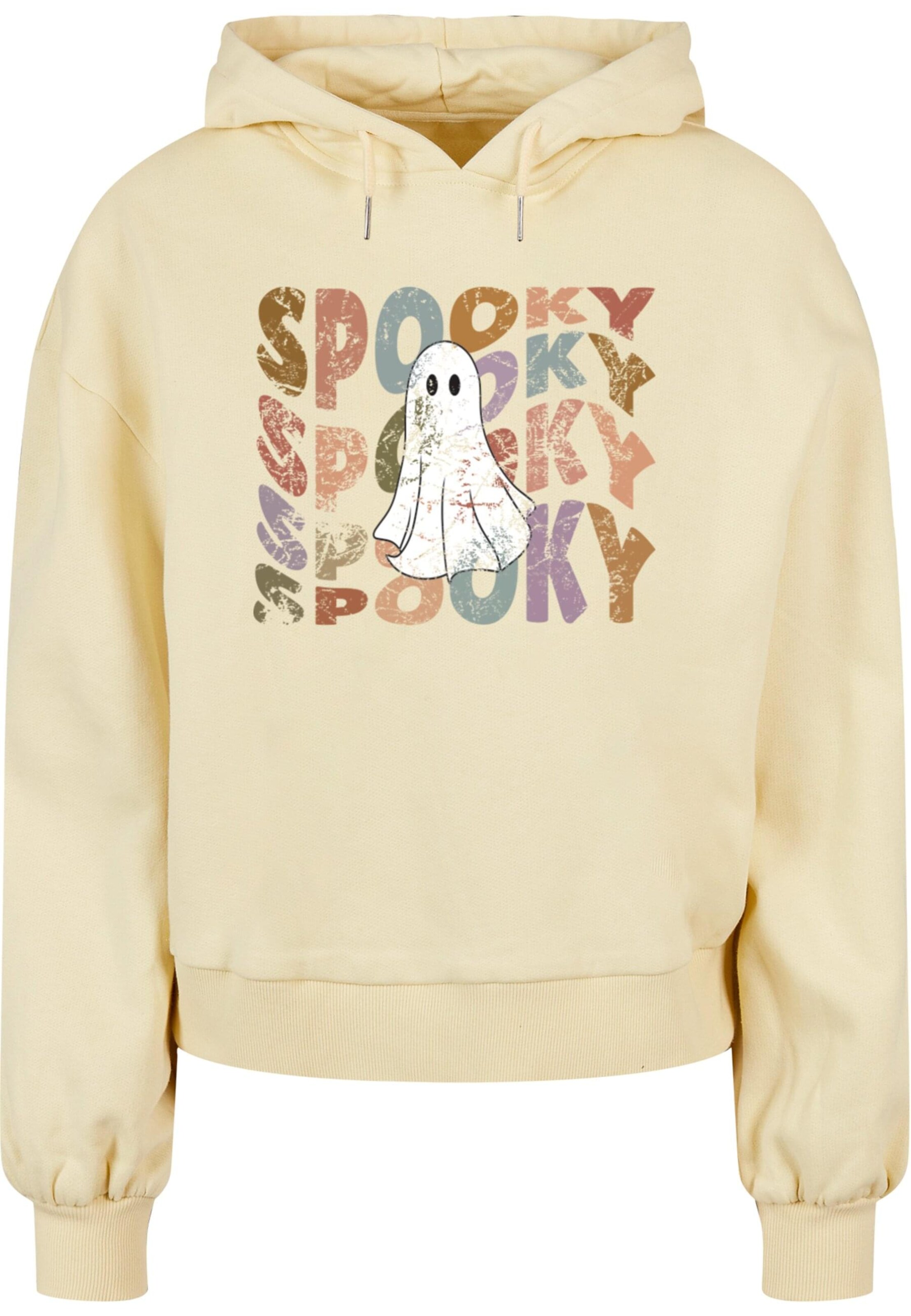 Felpa 'Halloween - Spooky Ghost' di Merchcode in giallo: frontale