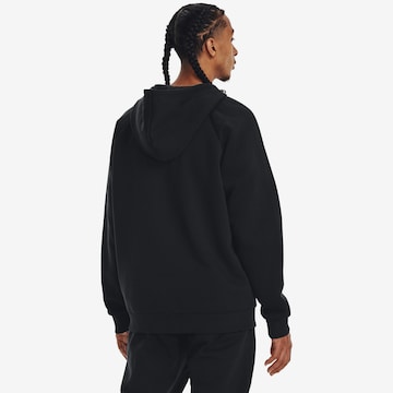 UNDER ARMOUR Athletic Zip-Up Hoodie 'Rival' in Black