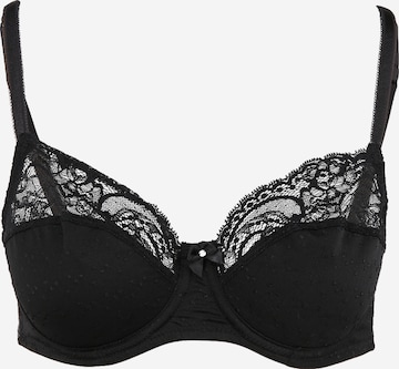 Invisible Soutien-gorge Hunkemöller en noir : devant