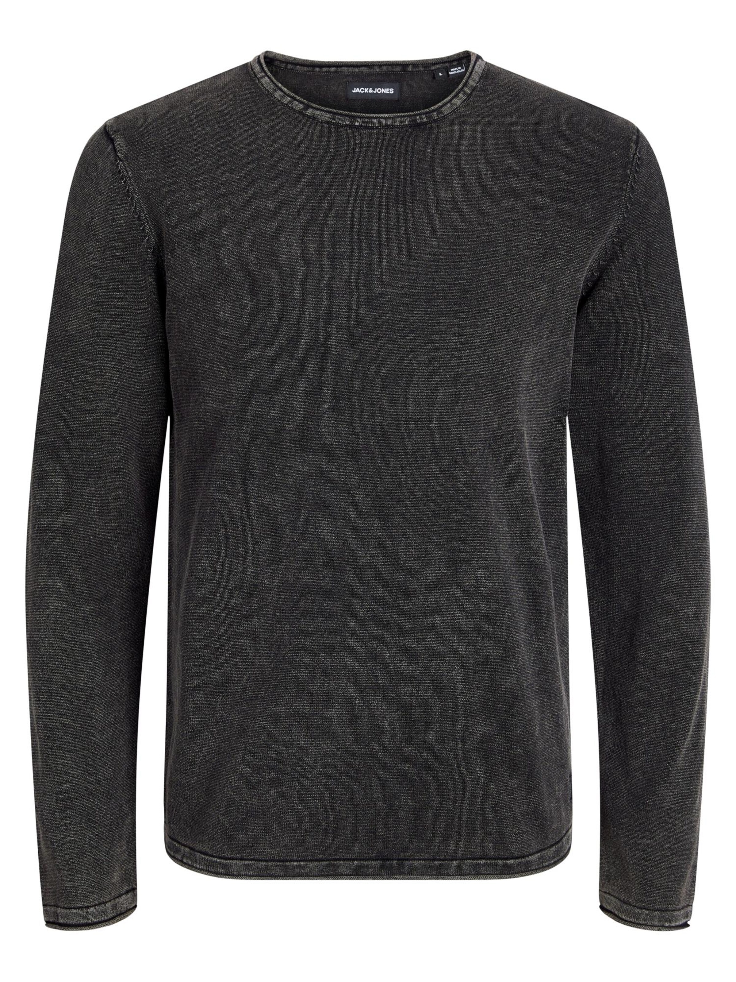 JACK & JONES Sweater 'Leo' in Black: front