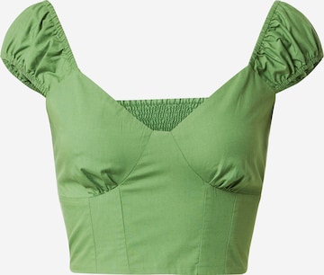 Abercrombie & Fitch Blouse in Groen: voorkant