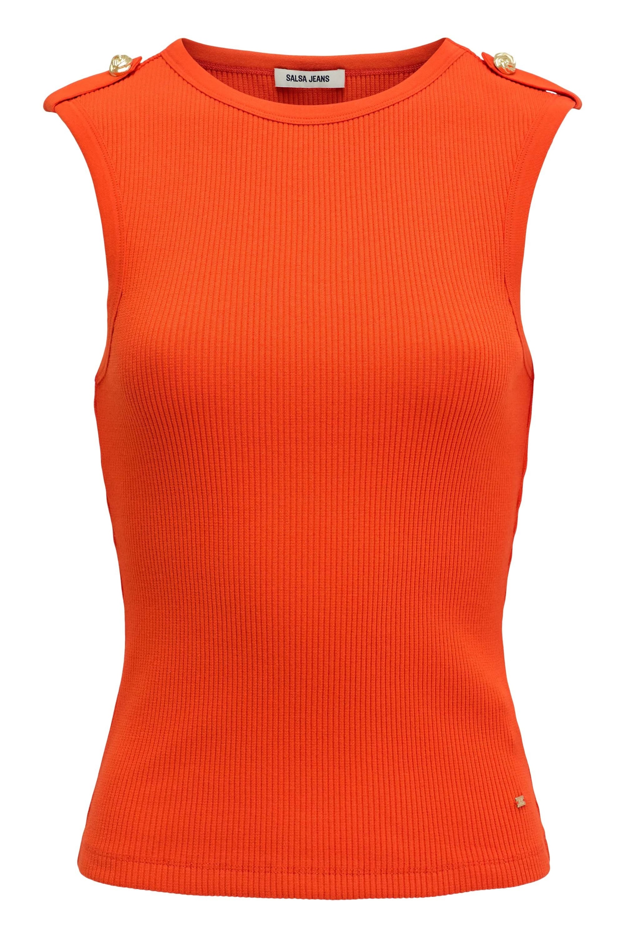 Haut Salsa Jeans en orange : devant