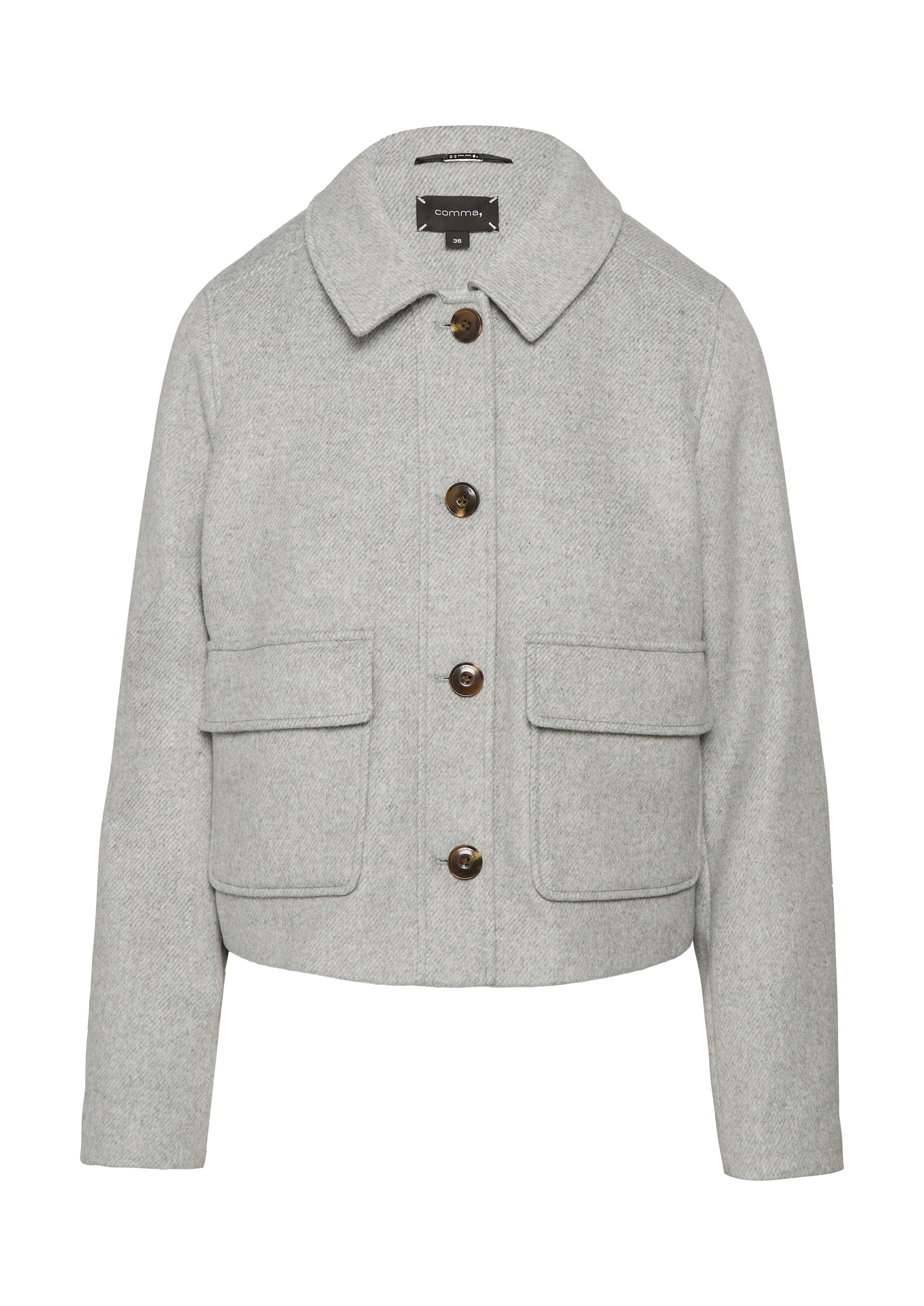 COMMA Tussenjas in Grijs: voorkant
