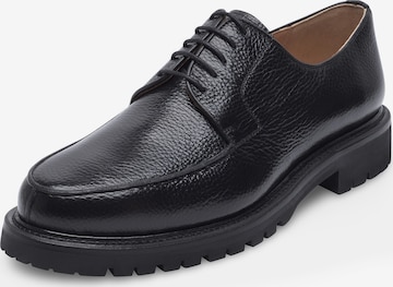 Henry Stevens Schnürschuh 'Haywood' in Schwarz: Vorderseite