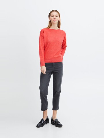 Pull-over 'Alpa' ICHI en rouge