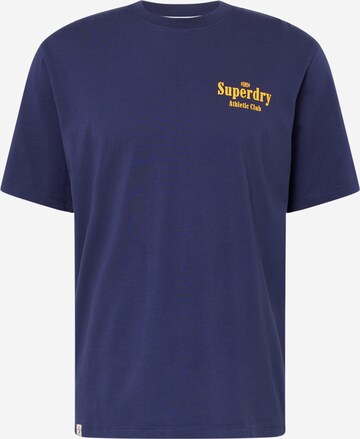 T-Shirt Superdry en bleu : devant