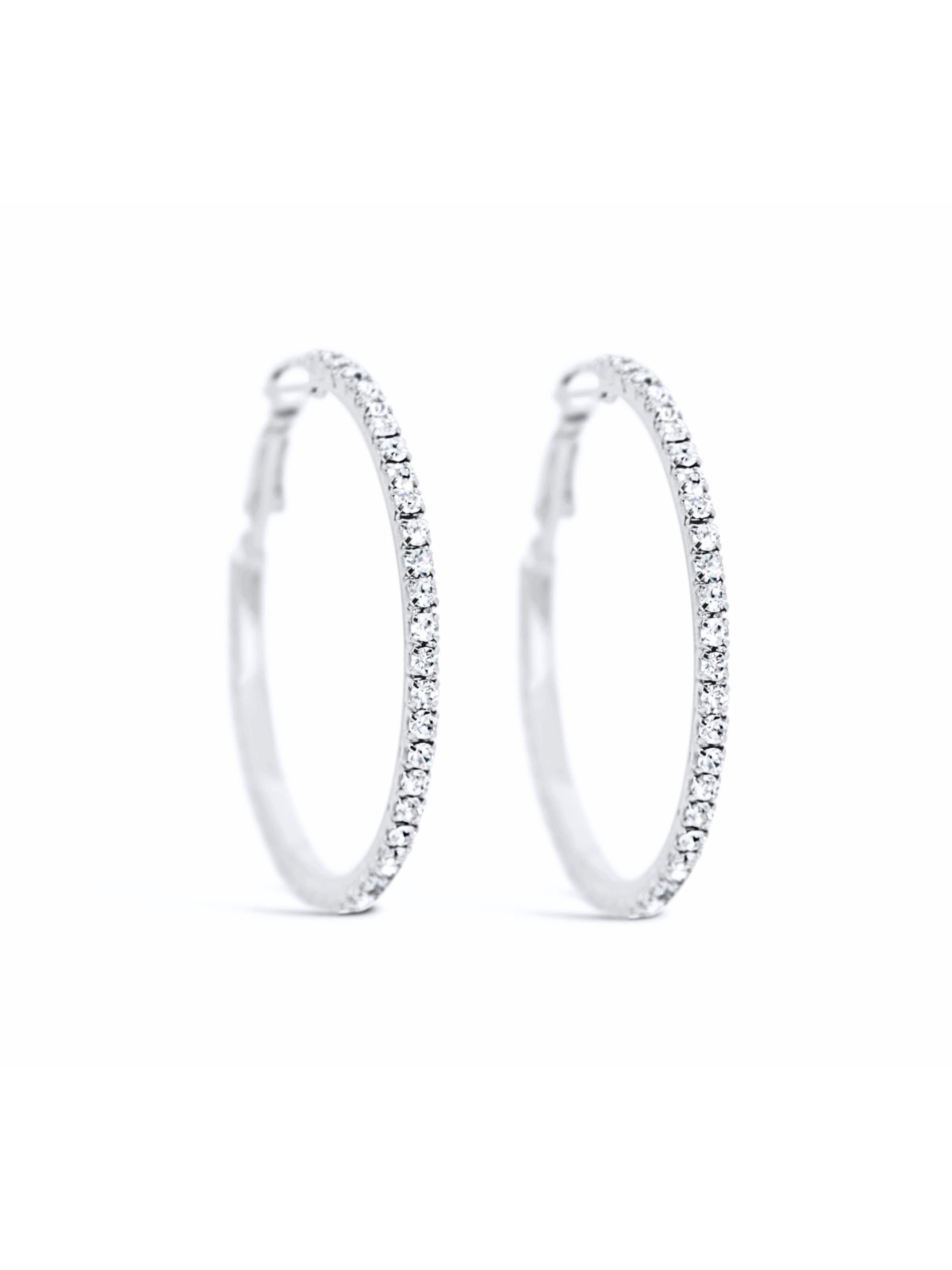 ARS-ARGENTI Earrings 'ELECTRIC KISS HOOPS' in Silver: front