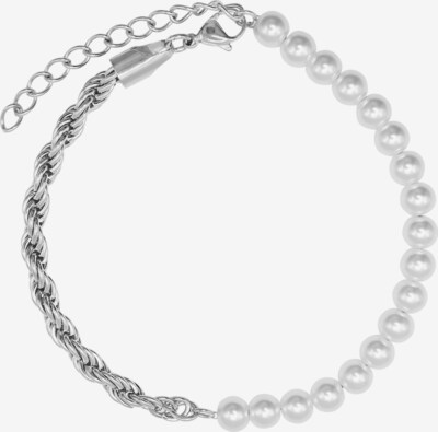 Heideman Bracelet 'Daven' en argent / blanc perle, Vue avec produit