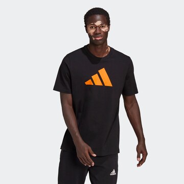 ADIDAS PERFORMANCE T-Shirt in Schwarz: Vorderseite
