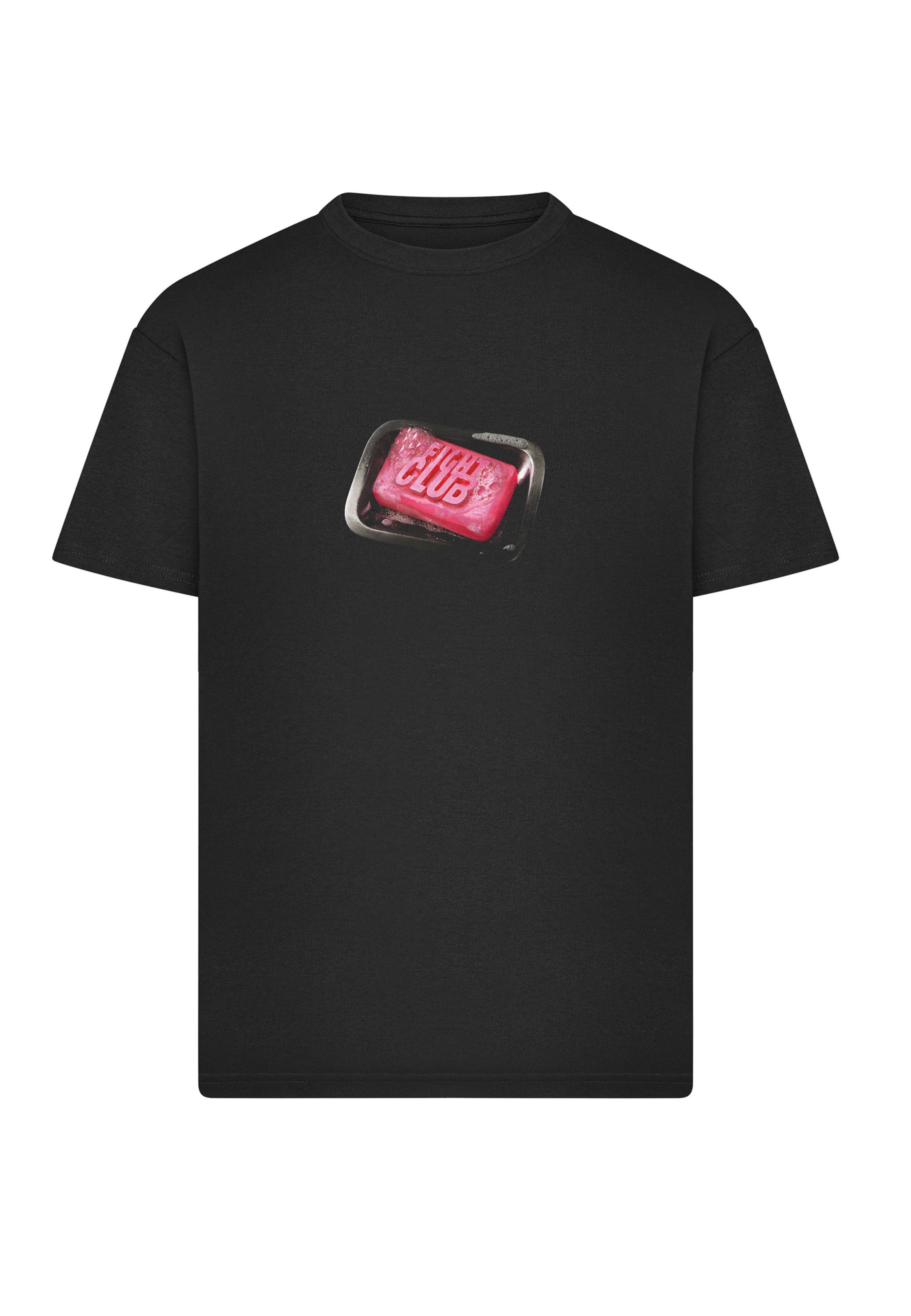 Merchcode Camisa 'Fight Club Soap' em XXXL em cinzento / rosa / vermelho / preto, Vista do artigo