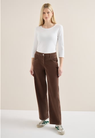 CECIL Wide Leg Hose in Beige