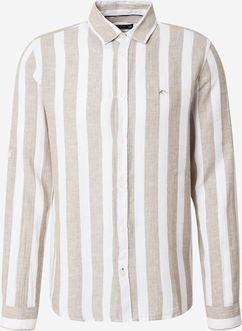 INDICODE JEANS Regular fit Button Up Shirt 'Donuld' in Green: front