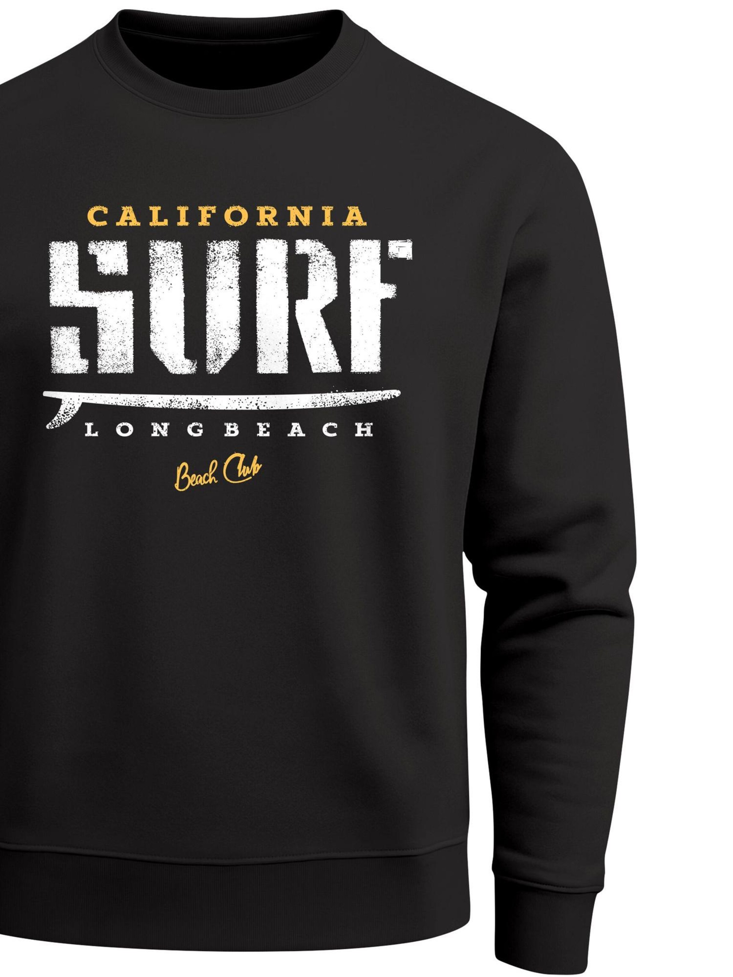 Neverless Sweatshirt 'California Surf' in Black