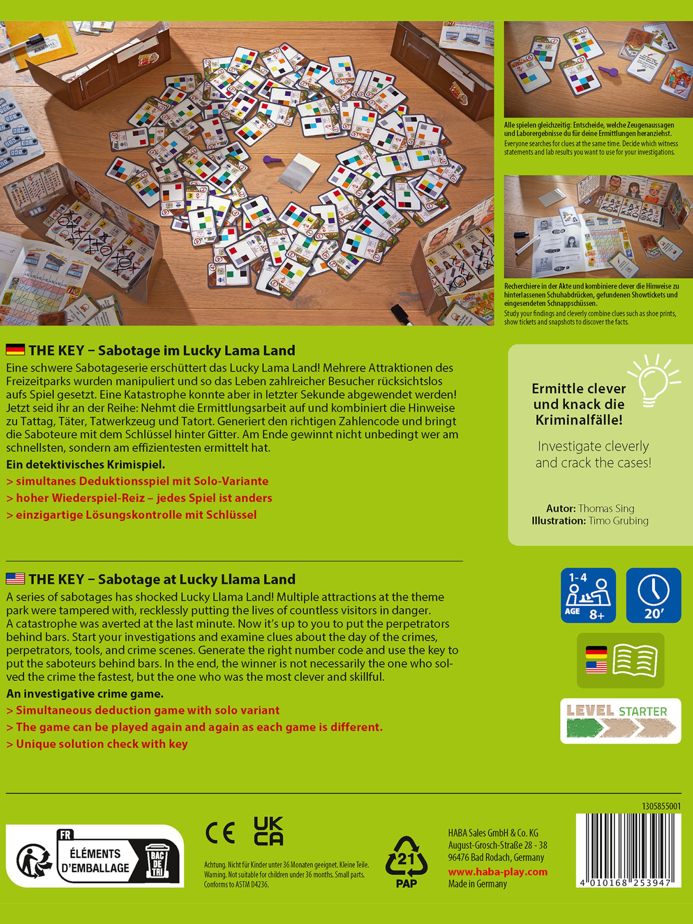 HABA Spiel ' The Key – Sabotage im Lucky Lama Land ' in Mischfarben