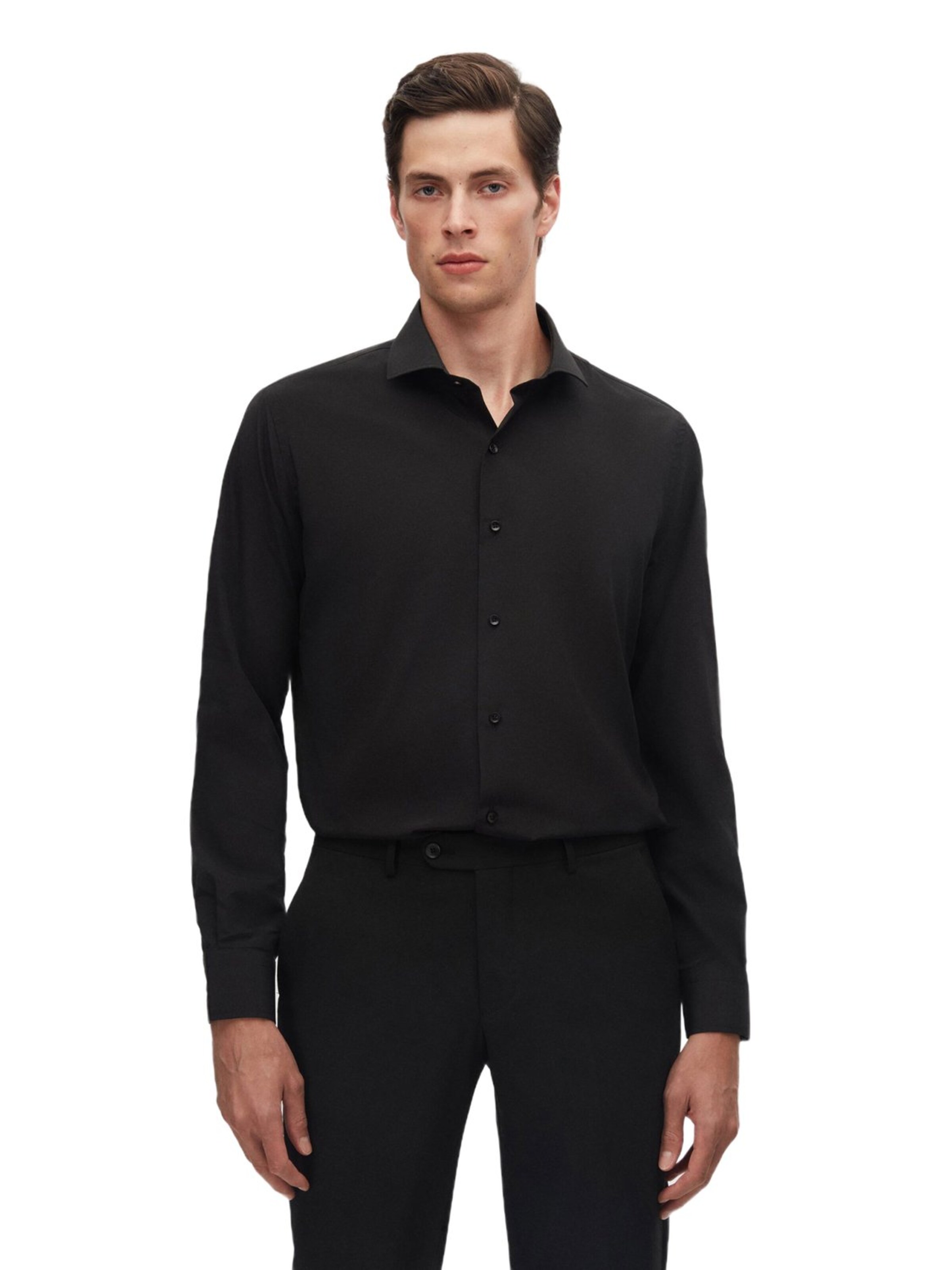 D’S Damat Regular fit Overhemd in Zwart