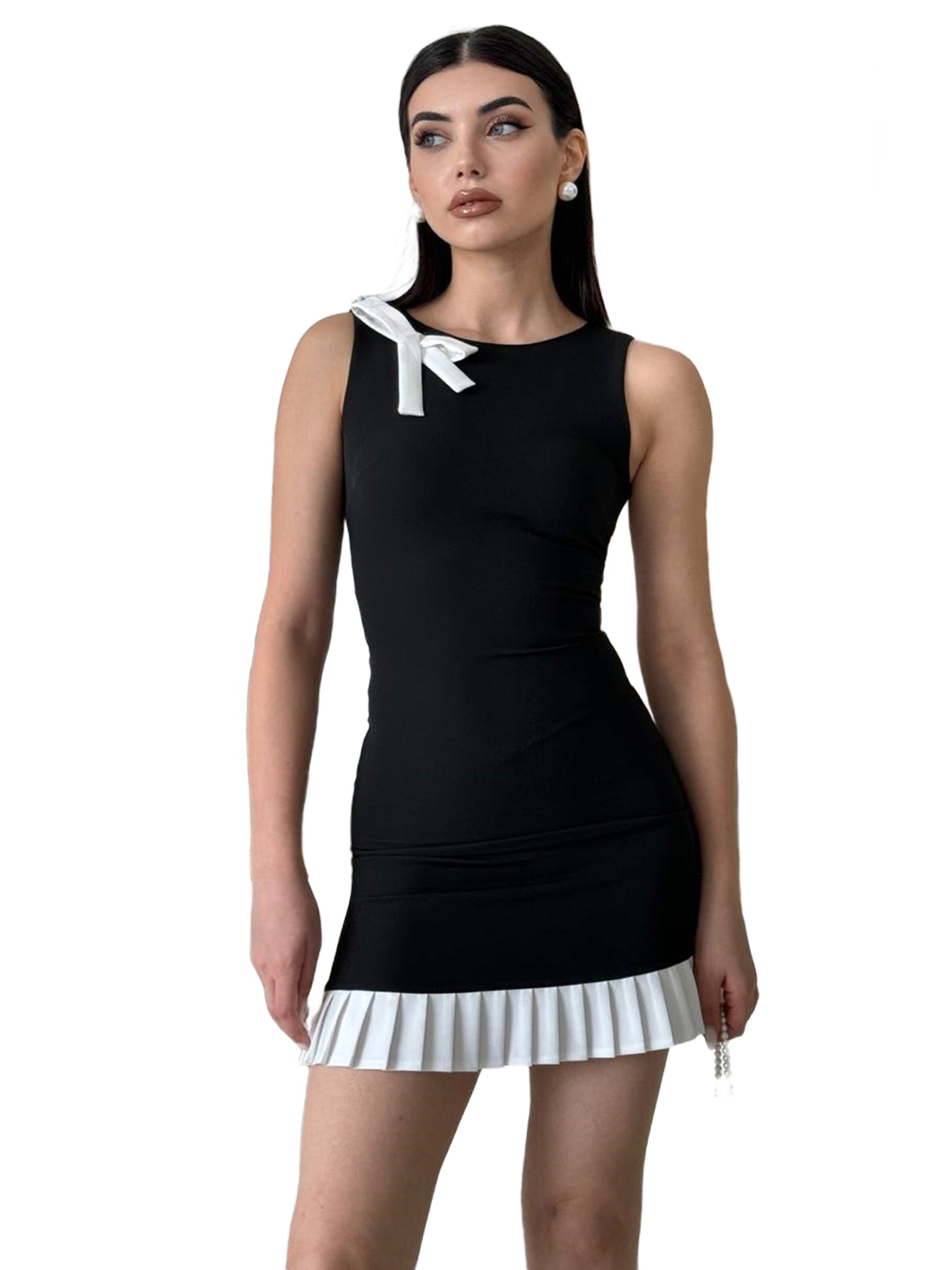 WOMAN VISION Jurk in Zwart: voorkant