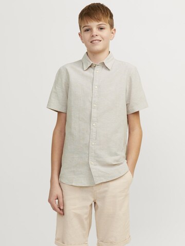 Jack & Jones Junior Regular fit Button Up Shirt in Beige: front