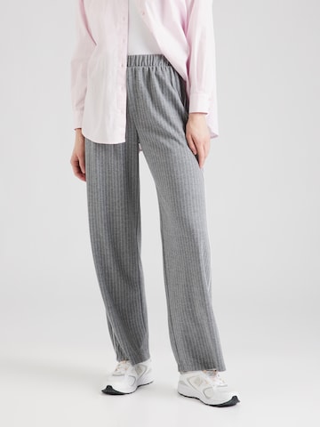 PIECES Loose fit Pants 'MYLA' in Grey: front