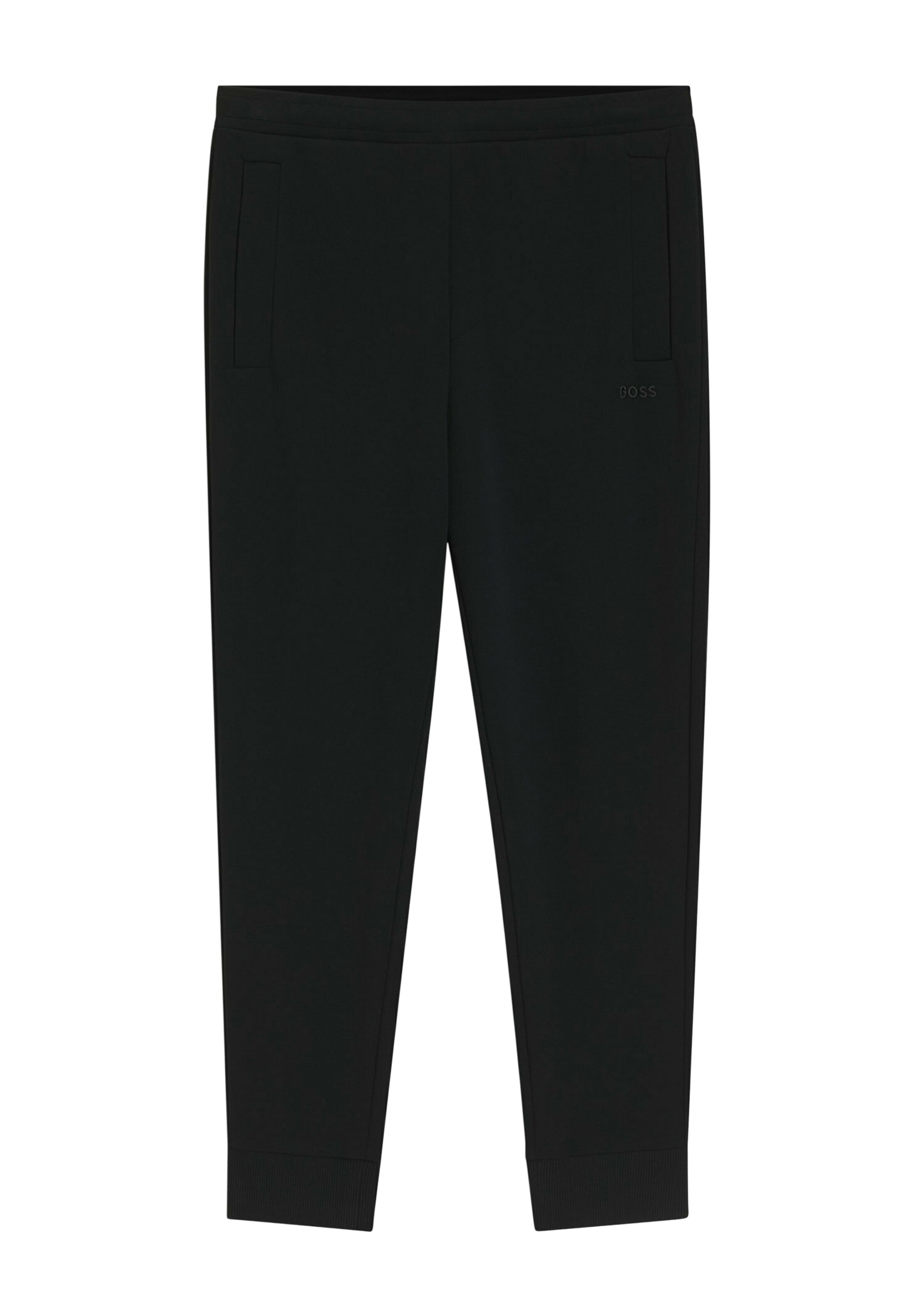 BOSS - Tapered Calças de desporto 'Union Hadiko' em preto: frente
