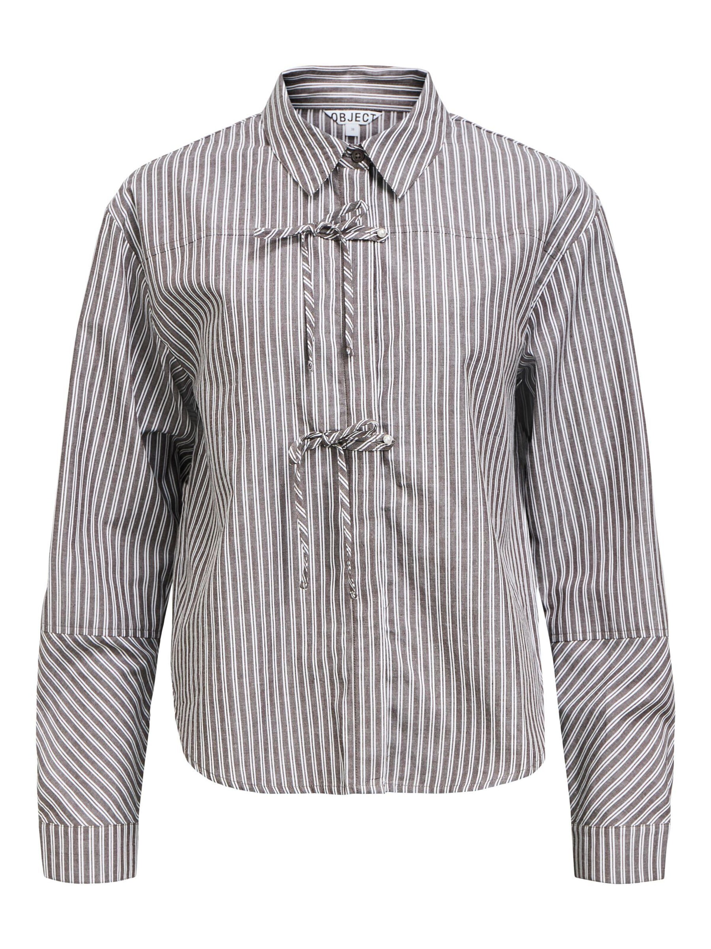 OBJECT Bluse 'NOELLE' in Grau: Vorderseite