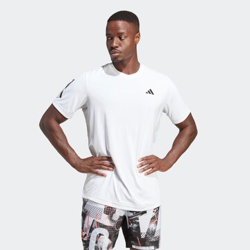 T-Shirt fonctionnel 'Club' ADIDAS PERFORMANCE en blanc : devant