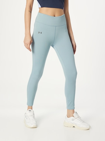 UNDER ARMOUR Skinny Workout Pants in Blue: front