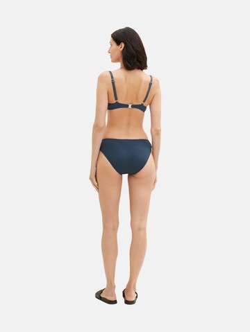 TOM TAILOR Push-up Bikinitop in Blau