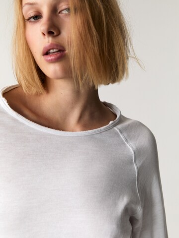 T-shirt Pull&Bear en blanc