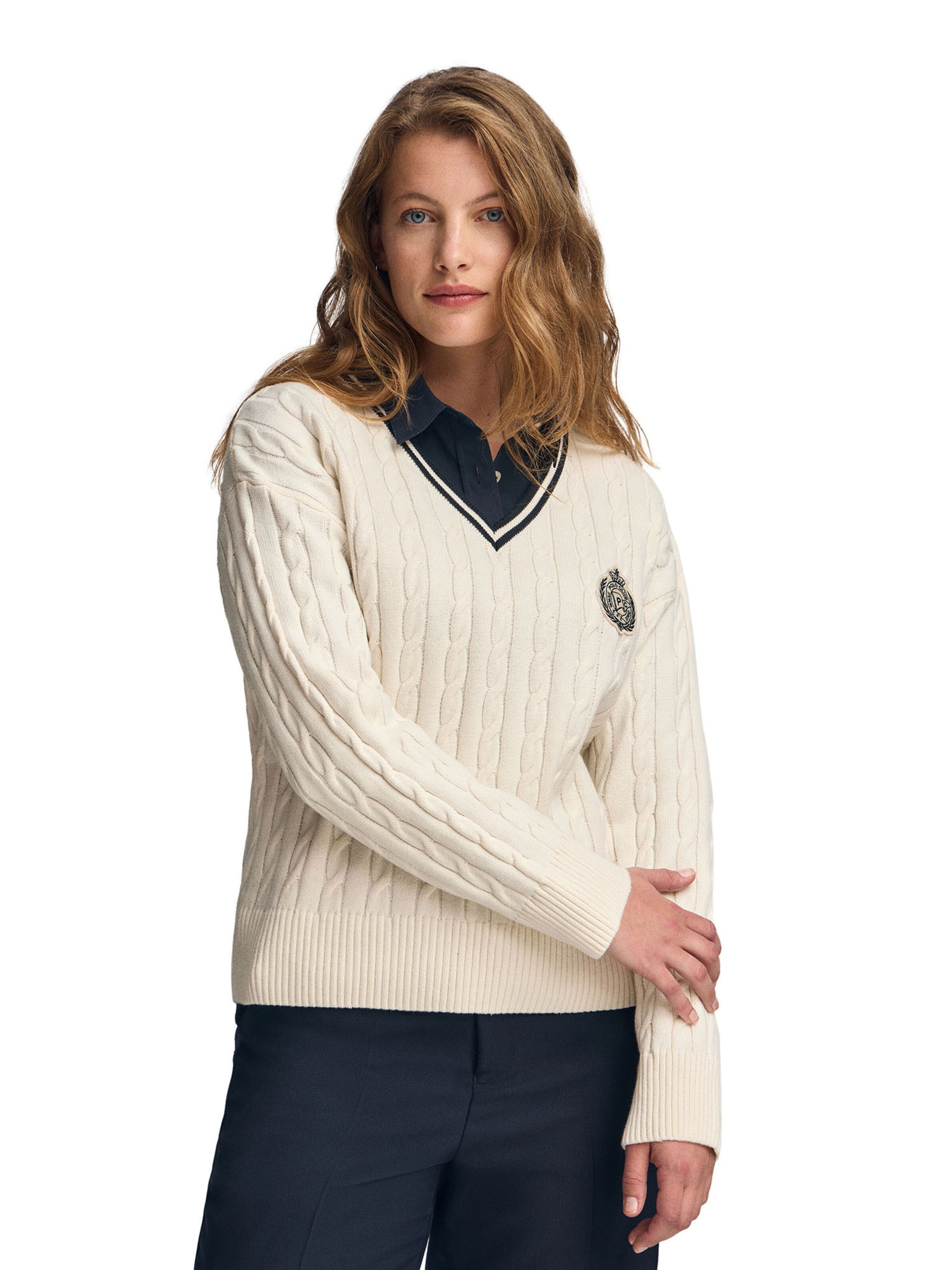Polo Club Pullover in Beige: Vorderseite