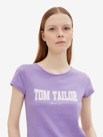 TOM TAILOR DENIM T-Shirt in Lila