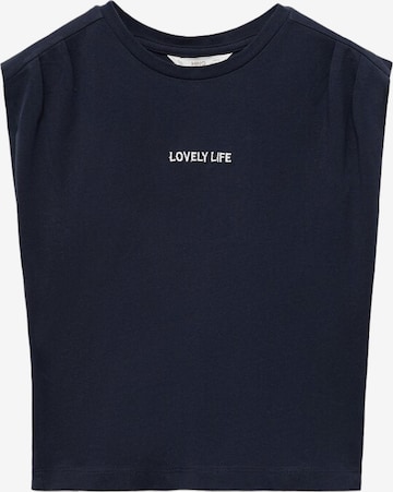 Haut 'LOVELY' MANGO KIDS en bleu : devant