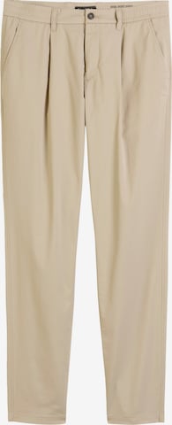 Marc O'Polo Slimfit Bundfaltenhose 'Morot' in Beige: Vorderseite