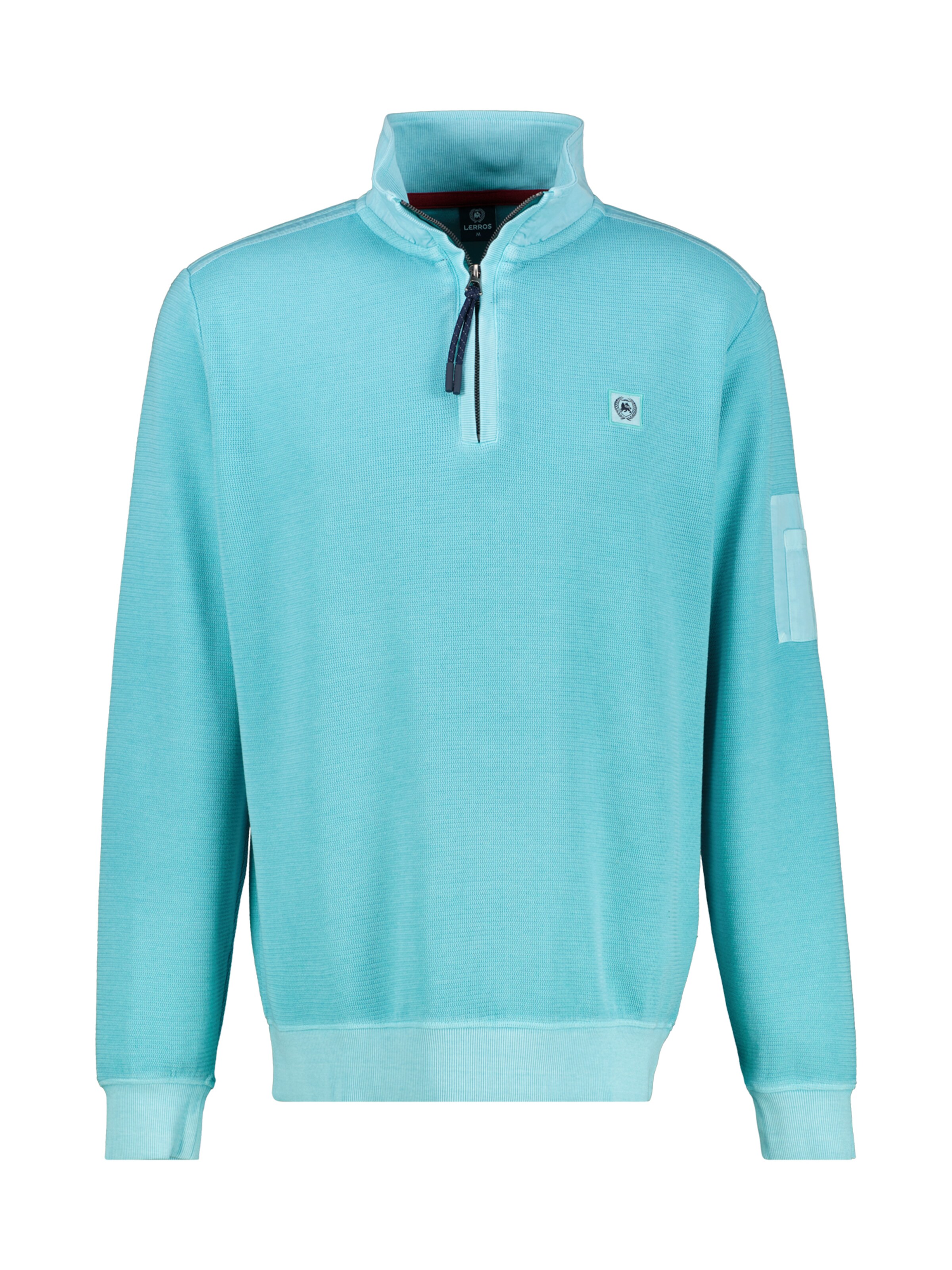 LERROS Sweattroyer in Zig-Zag-Struktur ' ' in Blau: Vorderseite