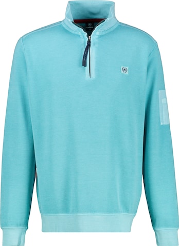 LERROS Sweattroyer in Zig-Zag-Struktur ' ' in Blau: Vorderseite