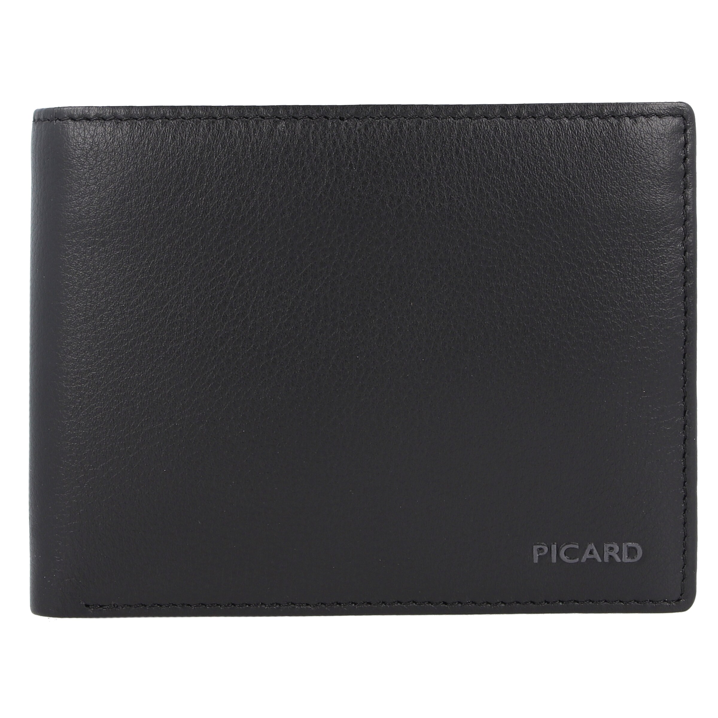 Picard Portemonnaie 'Franz' in Schwarz: Vorderseite