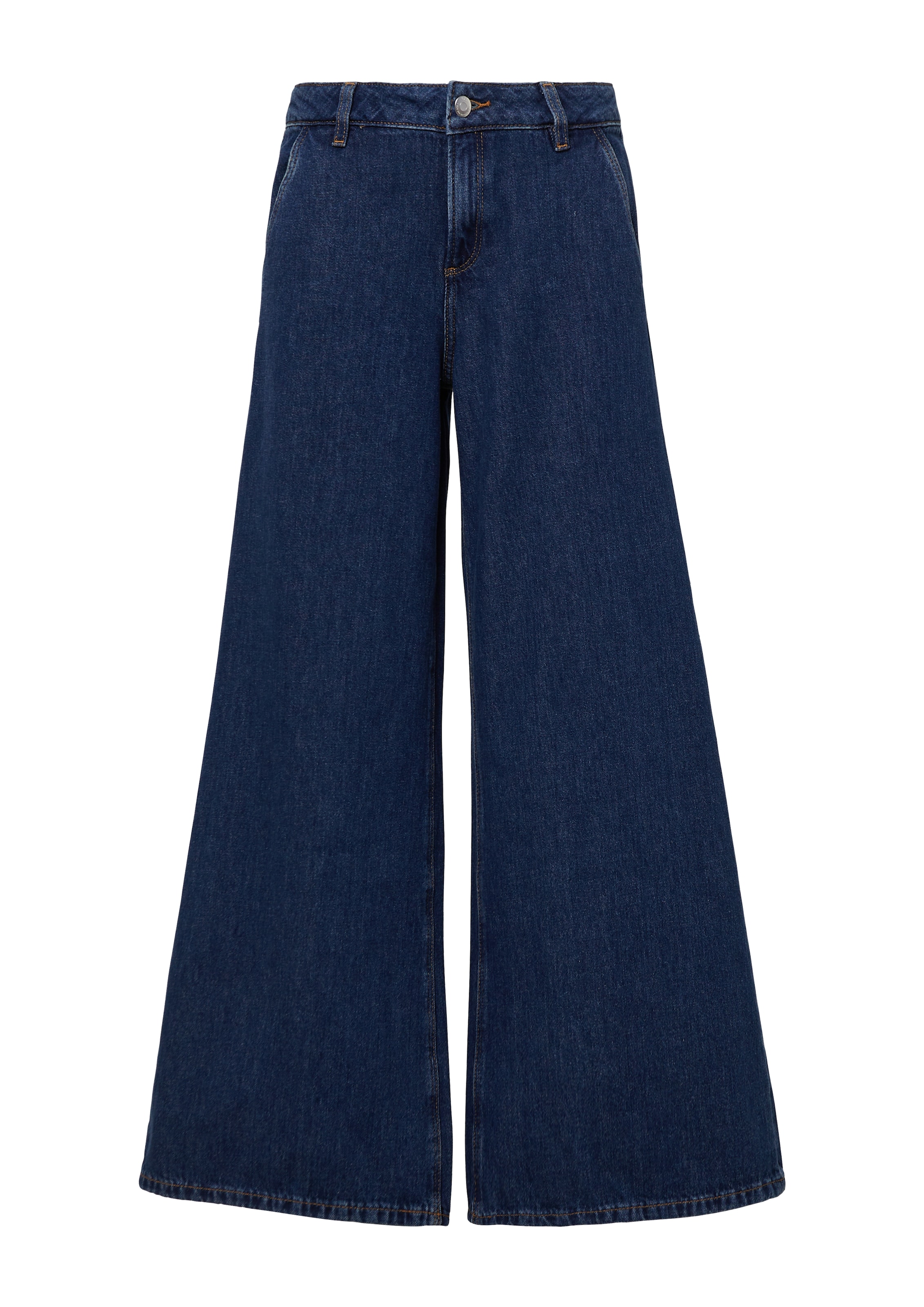 QS Wide Leg Jeans 'Catie' in Blau: Vorderseite