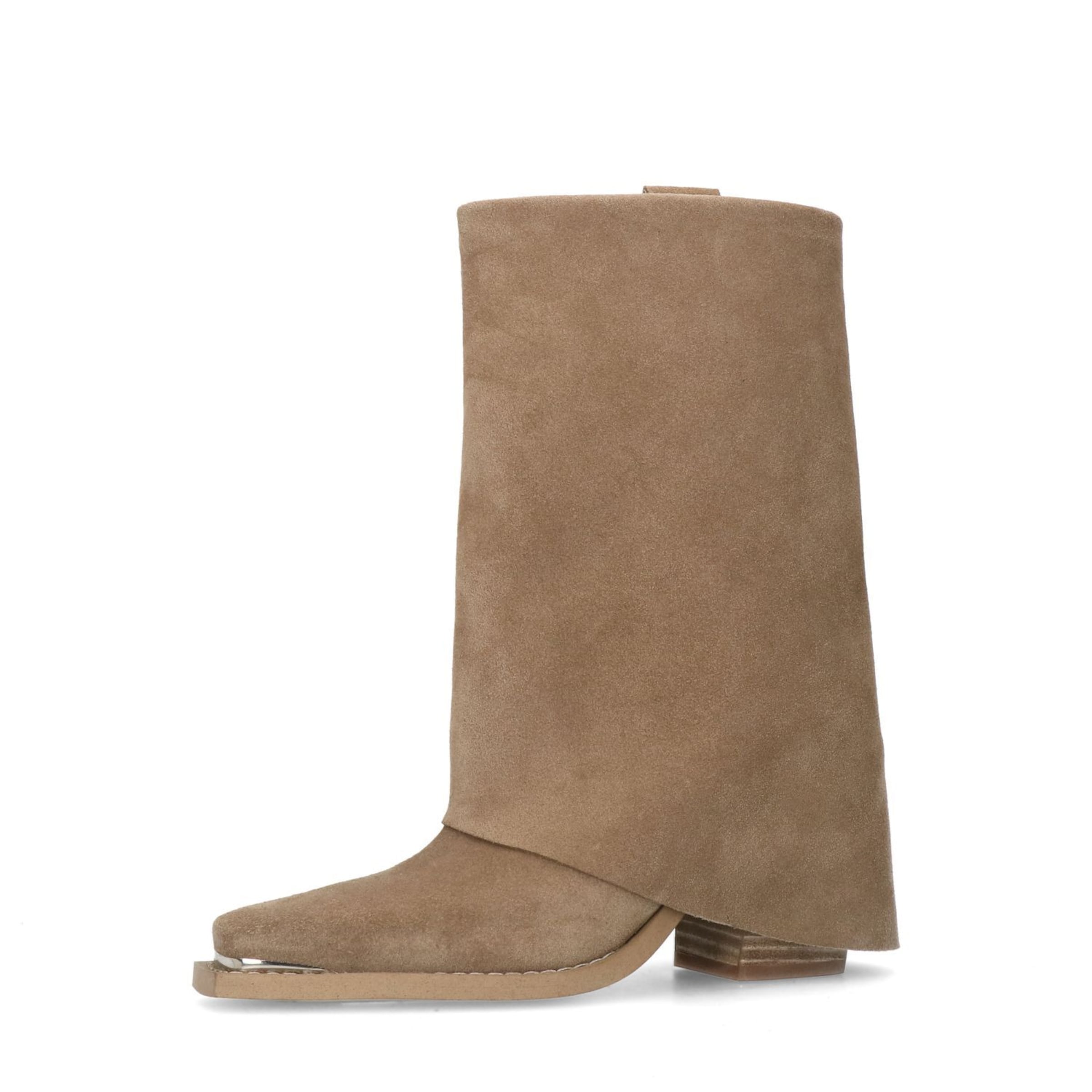 Bottes de cowboy SACHA en beige : devant