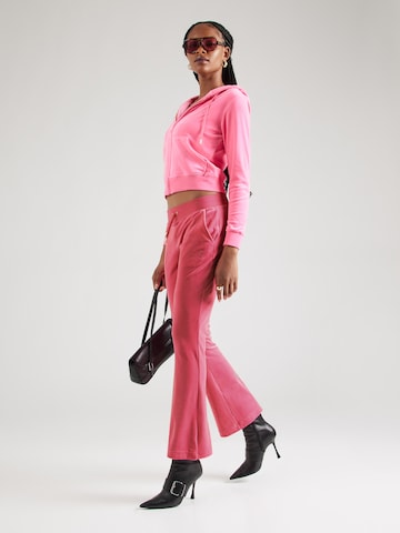 Juicy Couture Расклешенный Штаны 'Dach Cleo' в Ярко-розовый