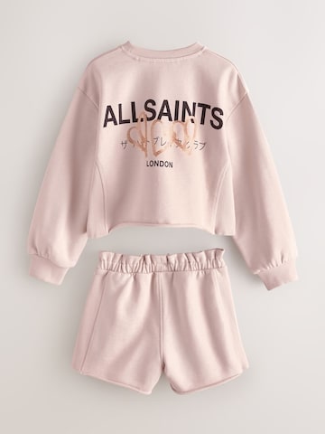 smALLSAINTS Set: Sweatshirt and Sweatshorts in Pink