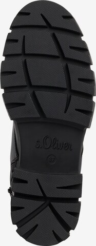 s.Oliver Schnürstiefelette in Schwarz