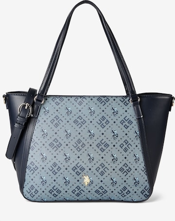 Cabas 'Hampton' U.S. POLO ASSN. en bleu : devant