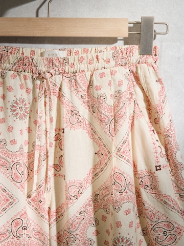 Wide Leg Pantalon Next en beige