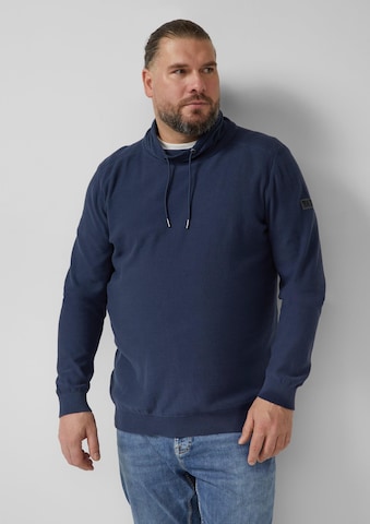 Pull-over s.Oliver Men Big Sizes en bleu : devant