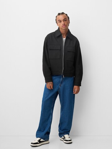 Bershka Overgangsjakke i sort