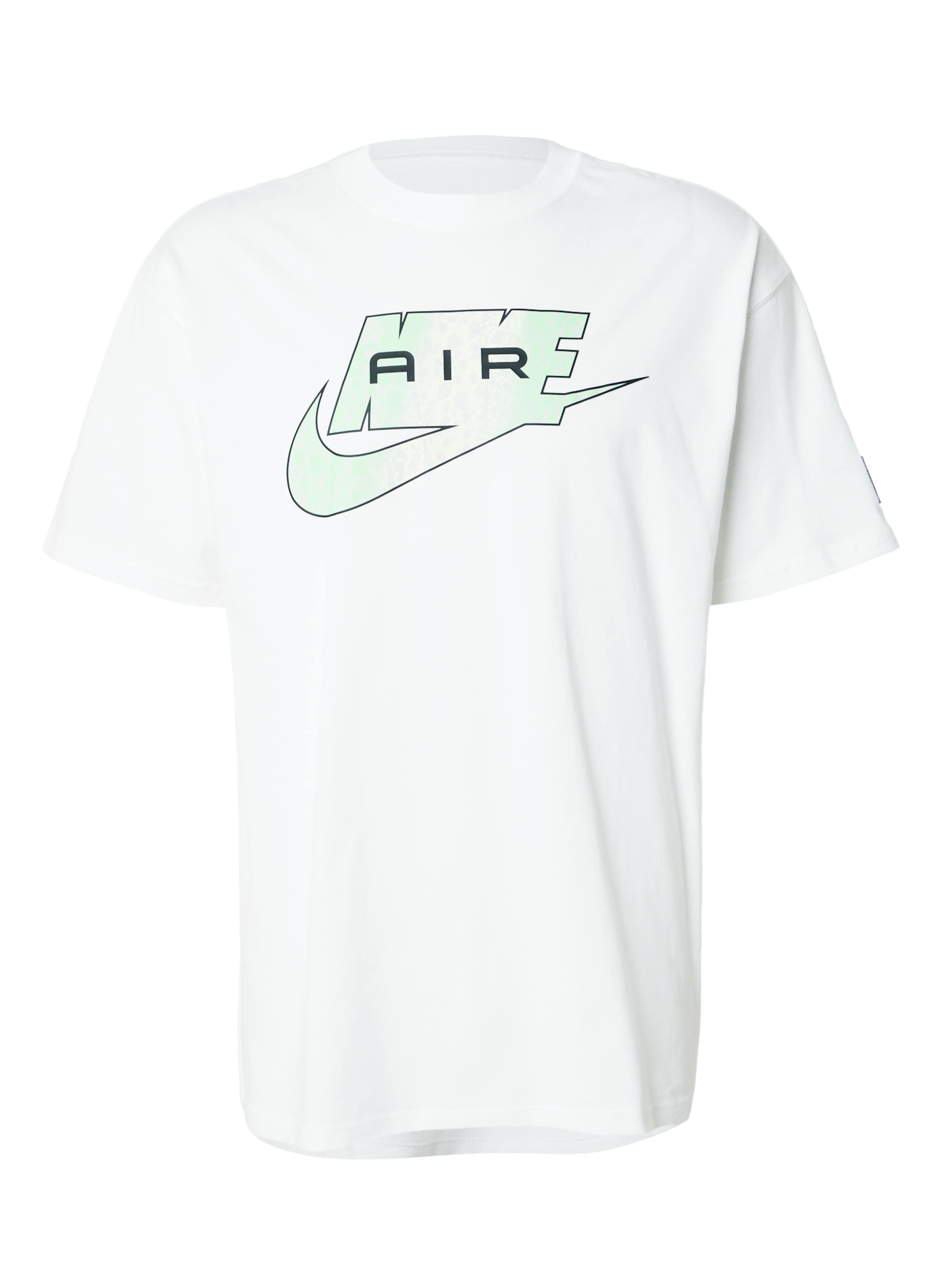 Nike Sportswear Koszulka 'AIR' w rozmiarze XS w kolorze jabłko / czarny / białym, Podgląd produktu