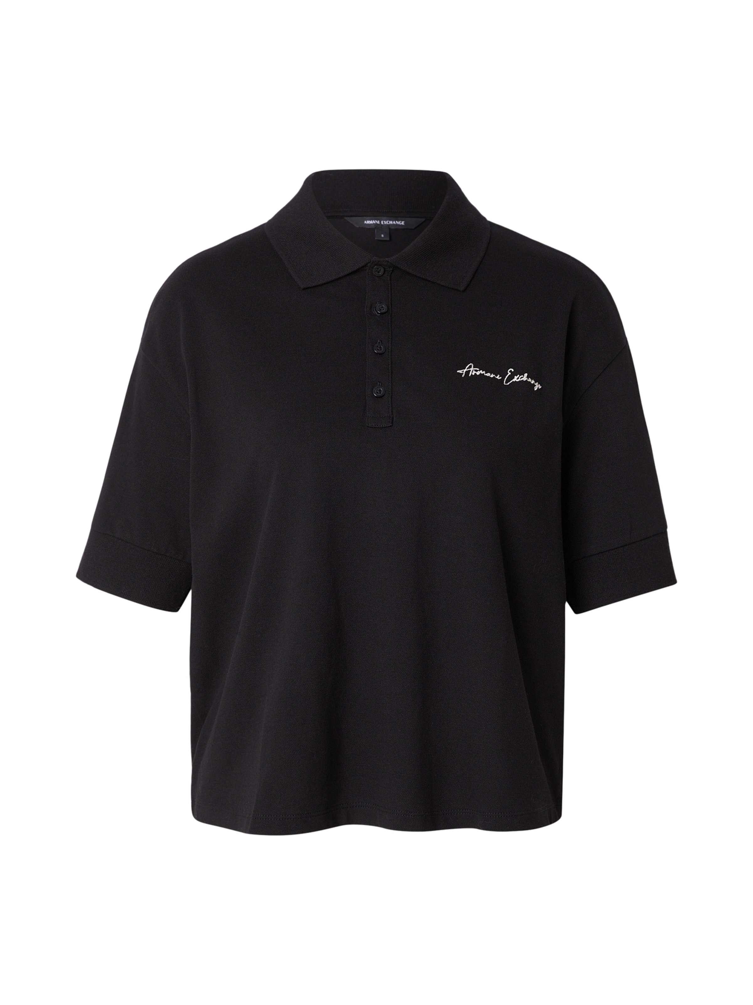 ARMANI EXCHANGE - Camiseta en negro: frente