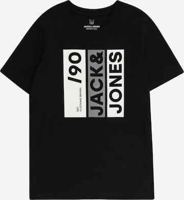 Jack & Jones Junior Тениска в черно: отпред