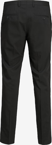 JACK & JONES Slim fit Trousers with creases 'Franco' in Black