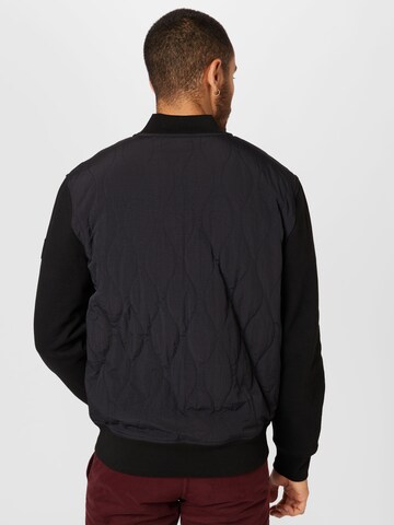 BOSS Orange Sweatvest 'Zebomber' in Zwart